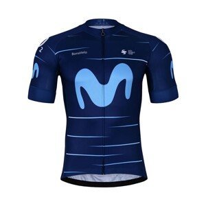 BONAVELO Cyklistický dres s krátkym rukávom - MOVISTAR 2022 - modrá XS