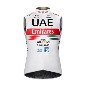 GOBIK Cyklistická vesta - UAE 2022 PLUS 2.0 - biela/červená XL