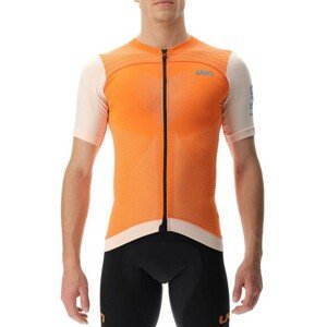 UYN Cyklistický dres s krátkym rukávom - BIKING GARDA - oranžová 2XL