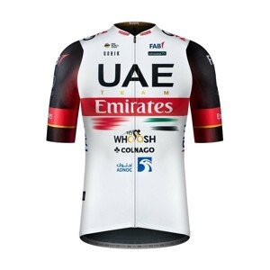 GOBIK Cyklistický dres s krátkym rukávom - UAE 2022 ODYSSEY - biela/červená