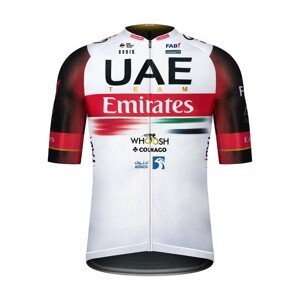 GOBIK Cyklistický dres s krátkym rukávom - UAE 2022 INFINITY WT - biela/čierna/červená M