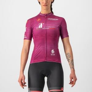 CASTELLI Cyklistický dres s krátkym rukávom - GIRO D'ITALIA 2022 W - bordová/cyklamenová L