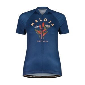 MALOJA Cyklistický dres s krátkym rukávom - GANESM. 1/2 LADY - modrá L