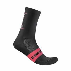 CASTELLI Cyklistické ponožky klasické - GIRO D'ITALIA 2022 - ružová/čierna
