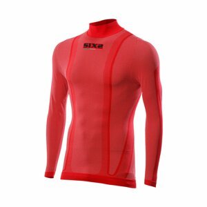 SIX2 Cyklistické tričko s dlhým rukávom - TS3 - červená S