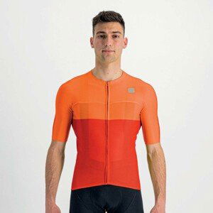 SPORTFUL Cyklistický dres s krátkym rukávom - LIGHT PRO - oranžová 2XL