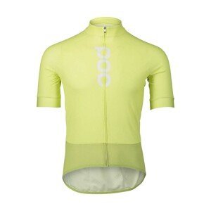 POC Cyklistický dres s krátkym rukávom - ESSENTIAL ROAD LOGO - žltá