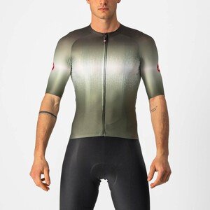 CASTELLI Cyklistický dres s krátkym rukávom - AERO RACE 6.0 - čierna/zelená