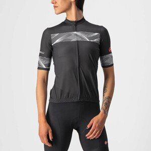 CASTELLI Cyklistický dres s krátkym rukávom - FENICE LADY - čierna/biela L