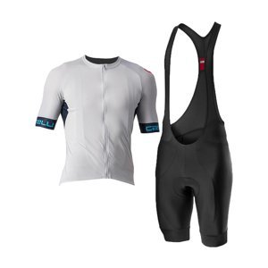 CASTELLI Cyklistický krátky dres a krátke nohavice - ENTRATA VI - čierna/šedá