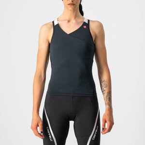 CASTELLI Cyklistický dres bez rukávov - SOLARIS LADY - biela/čierna XS