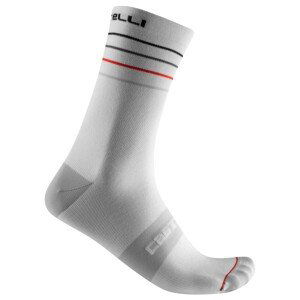 CASTELLI Cyklistické ponožky klasické - ENDURANCE 15 - biela L-XL