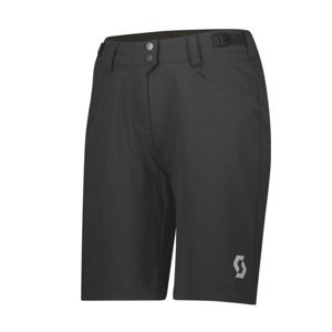 SCOTT Cyklistické nohavice krátke bez trakov - TRAIL FLOW LADY - čierna XL