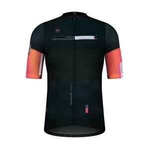 GOBIK Cyklistický dres s krátkym rukávom - STARK DYE - oranžová/čierna
