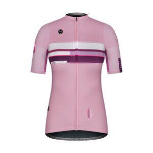 GOBIK Cyklistický dres s krátkym rukávom - STARK LAVENDER LADY - bordová/fialová/ružová