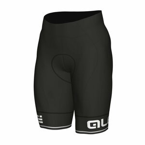 ALÉ Cyklistické nohavice krátke s trakmi - CORSA - čierna/biela L