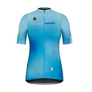 GOBIK Cyklistický dres s krátkym rukávom - STARK ZIRCON LADY - modrá/svetlo modrá XS