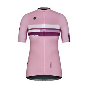 GOBIK Cyklistický dres s krátkym rukávom - STARK LAVENDER LADY - bordová/fialová/ružová L