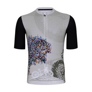 HOLOKOLO Cyklistický dres s krátkym rukávom - AMAZING ELITE - šedá/biela/čierna XL