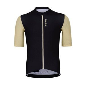 HOLOKOLO Cyklistický dres s krátkym rukávom - RELIABLE ELITE - béžová/čierna 5XL