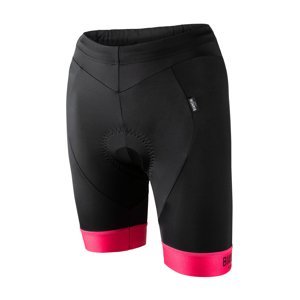 BIANCHI MILANO Cyklistické nohavice krátke bez trakov - AVOLA LADY - čierna/ružová S