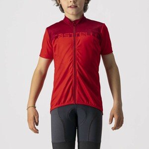 CASTELLI Cyklistický dres s krátkym rukávom - NEO PROLOGO KIDS - červená 6Y