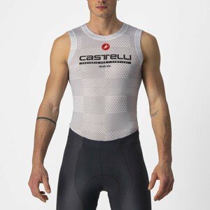 CASTELLI Cyklistické tričko bez rukávov - PRO MESH BL - šedá XL