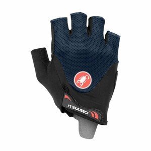 CASTELLI Cyklistické rukavice krátkoprsté - ARENBERG GEL 2 - červená/čierna M