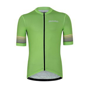 HOLOKOLO Cyklistický dres s krátkym rukávom - RAINBOW - zelená 3XL