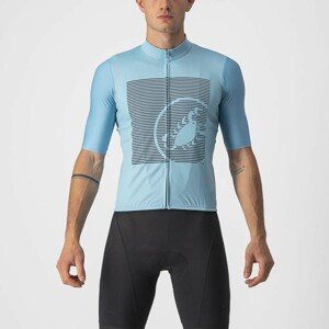 CASTELLI Cyklistický dres s krátkym rukávom - BAGARRE - modrá XL