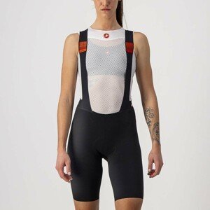 CASTELLI Cyklistické nohavice krátke s trakmi - PREMIO W LADY - čierna XL