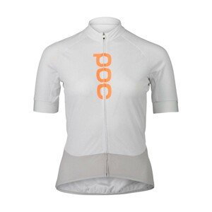 POC Cyklistický dres s krátkym rukávom - ESSENTIAL ROAD LADY - šedá/biela S