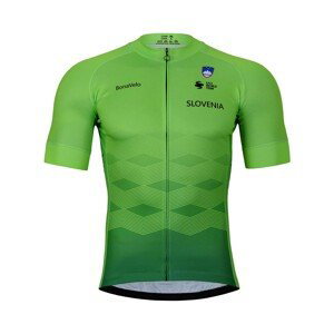 BONAVELO Cyklistický dres s krátkym rukávom - SLOVENIA 2022 - modrá/zelená XL