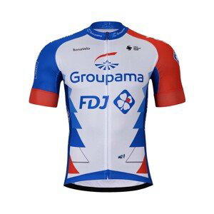 BONAVELO Cyklistický dres s krátkym rukávom - GROUPAMA FDJ 2022 - červená/biela/modrá