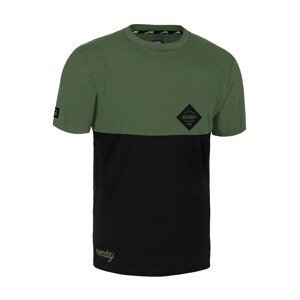 ROCDAY Cyklistický dres s krátkym rukávom - DOUBLE - zelená/čierna