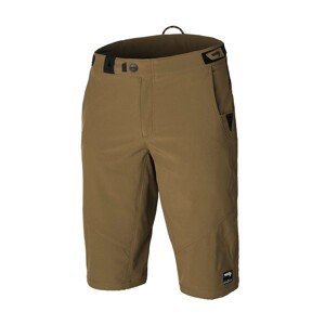 ROCDAY Cyklistické nohavice krátke bez trakov - ROC LITE - hnedá XL