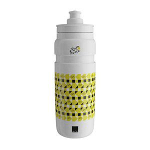 ELITE Cyklistická fľaša na vodu - FLY TDF 750ml - žltá/biela