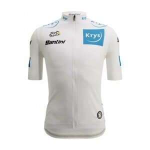 SANTINI Cyklistický dres s krátkym rukávom - TOUR DE FRANCE 2022 - biela
