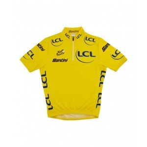 SANTINI Cyklistický dres s krátkym rukávom - TOUR DE FRANCE 2023 - žltá 7Y
