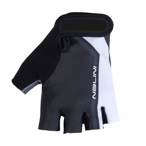 NALINI Cyklistické rukavice krátkoprsté - NALINI AIS SALITA MA - biela/čierna S