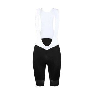 LE COL Cyklistické nohavice krátke s trakmi - PRO LEIGHTWEIGHT - biela/čierna 2XL