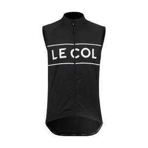 LE COL Cyklistická vesta - SPORT LOGO GILET - čierna/biela L