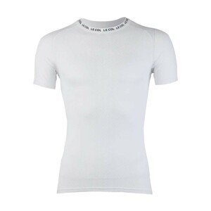 LE COL Cyklistické tričko s krátkym rukávom - PRO AIR - biela XL