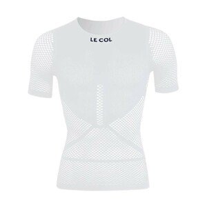 LE COL Cyklistické tričko s krátkym rukávom - PRO MESH - biela