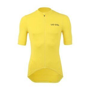 LE COL Cyklistický dres s krátkym rukávom - HORS CATEGORIE II - žltá S