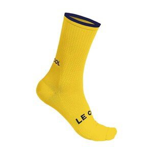 LE COL Cyklistické ponožky klasické - CYCLING - žltá