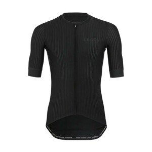 LE COL Cyklistický dres s krátkym rukávom - PRO AERO - čierna XL