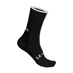 LE COL Cyklistické ponožky klasické - CYCLING - čierna L-XL