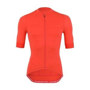 LE COL Cyklistický dres s krátkym rukávom - PRO ECO - oranžová XL