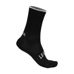 LE COL Cyklistické ponožky klasické - LIGHTWEIGHT - čierna L-XL